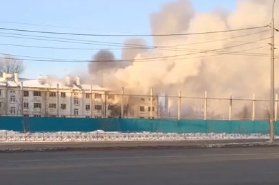 В центре Казани произошел пожар в аварийных домах