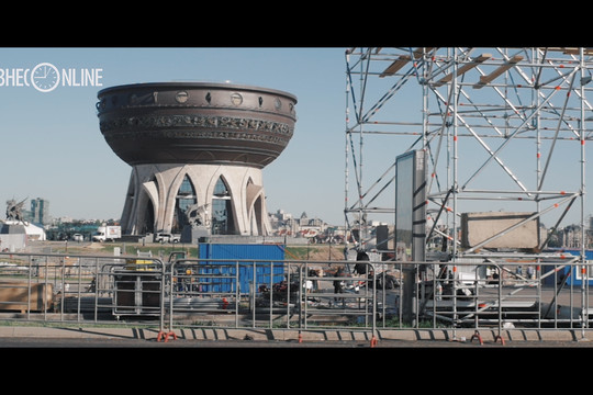 Площадку рядом с центром семьи «Казан» готовят к фестивалю болельщиков ЧМ-2018