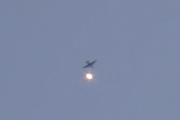 Уклонившийся от огня террористов российский Су-25 попал на видео