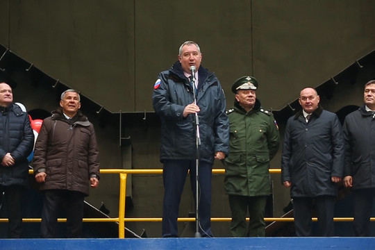 Дмитрий Рогозин принял участие в закладке корабля в Зеленодольске