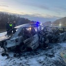 На трассе в Татарстане из-за столкновения загорелись два авто – оба водителя погибли