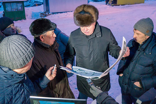 Мэр Челнов ознакомился с ходом строительства соборной мечети