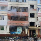 В Нижнекамске устанавливают подпорки к пострадавшему от взрыва дому, чтобы не допустить разрушения 