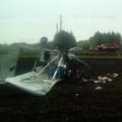 Под Тамбовом легкомоторный самолет совершил жесткую посадку