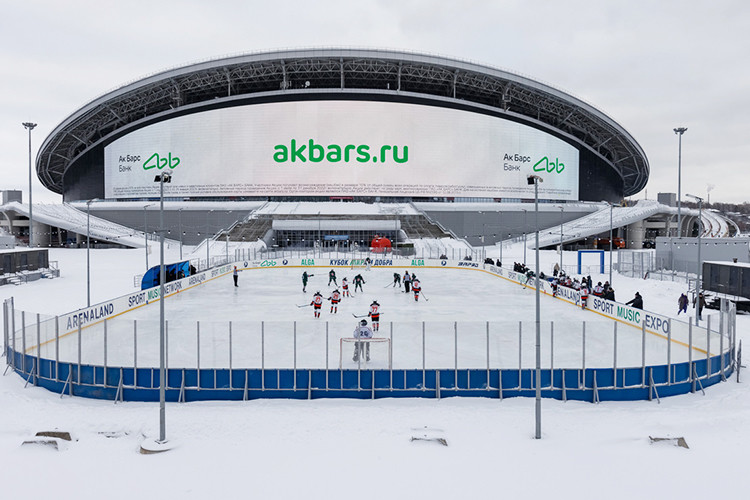 Ак барс арена просп ямашева 115а фото Когда-нибудь у нас сыграет "Ак Барс": на главной арене республики прошла хоккейн