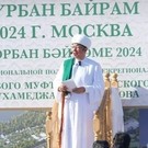 Муфтий Крганов провел первый намаз на месте строящейся мечети в Коммунарке