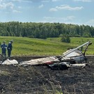 Появились новые фото с места крушения прогулочного самолета в Камском Устье