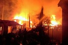 Крупный пожар уничтожил пять домов и баню в Боровом Матюшино