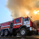 В Казани ночью горели торговые павильоны на Лаврентьева