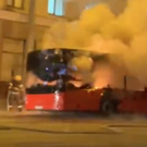 Маршрутный автобус вспыхнул в центре Казани​