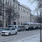 В центре Казани появились автозаки и спецтехника