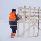 На М12 в Татарстане установили снегосдерживающие щиты. В январе сугробы на трассе доходили до 2 метров