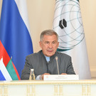 Минниханов встретился с президентом молодежного форума ОИС Тахой Айханом