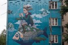 В Москве закрасили работу казанского художника-муралиста на фасаде многоэтажки