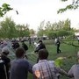 В Екатеринбурге возобновился стихийный митинг против строительства храма 