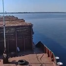 В Татарстане на Каме село на мель судно с 1,5 тысячи тонн леса