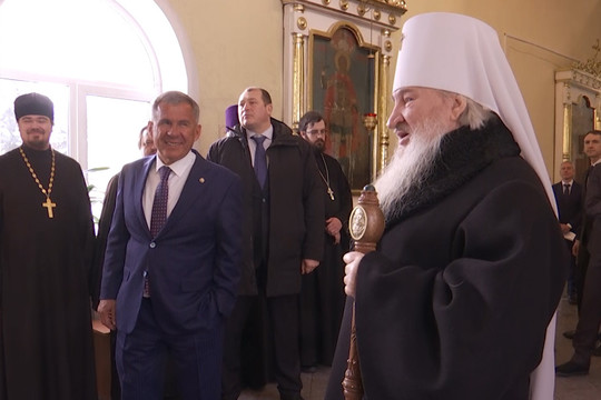 Рустам Минниханов посетил Казанскую православную духовную семинарию 