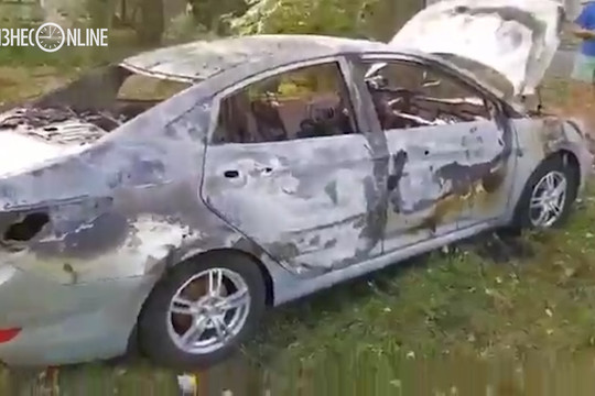 На улице Чкалова в Казани сгорел автомобиль