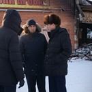 Министр экономики Татарстана осмотрел сгоревшие павильоны челнинского авторынка «Гараж-500»