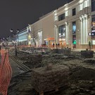 В Казани начали перекладывать брусчатку на улице Баумана