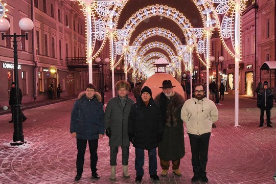 Минниханов и Метшин оценили новогоднее оформление центра Казани