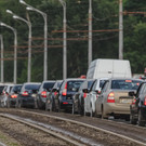 На Арбузова в Казани образовалась почти 3-километровая пробка 