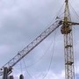 Стрела башенного крана упала на стройплощадке жилого комплекса в Казани 