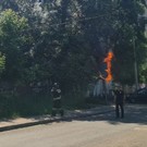 Около Мергасовского дома в Казани вспыхнул пожар (фото и видео)