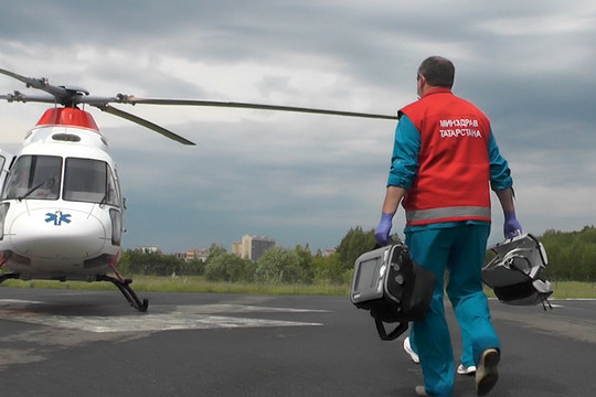 Воздушная медицина Татарстана: как работает санитарная авиация РКБ 