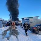 В Самаре горит крупный рынок