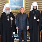 Минниханов на встрече с делегацией РПЦ: «Мы искренне благодарны патриарху за большое внимание к нашей республике»