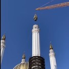 В Уфе на мечеть Ар-Рахим установили новый купол минарета вместо рухнувшего