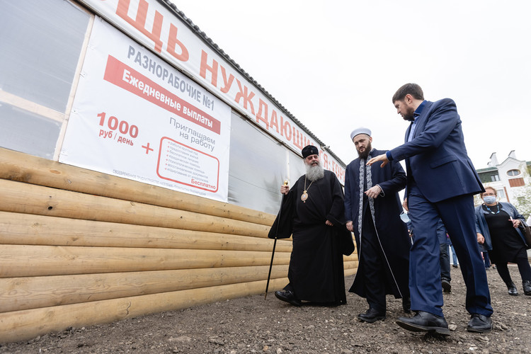 Митрополит Кирилл и муфтий Татарстана посетили «Приют человека»