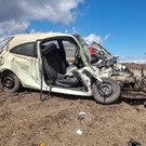 На трассе М7 легковушка попала под грузовик – водитель скончался на месте, пострадали дети 