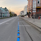 На платных парковках Казани появится синяя разметка