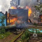 В Татарстане загорелась дача на острове