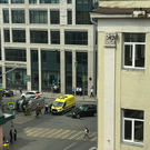 Катафалк упал на бок после ДТП в центре Казани
