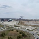 Источником черного дыма в районе казанского Царицыно стало возгорание большого мусорного контейнера