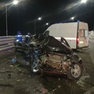 На М12 в Татарстане произошло смертельное ДТП – водитель Renault врезался в «КАМАЗ», легковое авто смято 