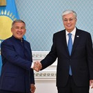 «Несмотря на подготовку к саммиту БРИКС, вы с нами»: Минниханов встретился с Токаевым в Астане