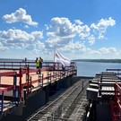 Под Казанью надвинули мост трассы М12 через Волгу