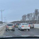 Вблизи аэропорта пробка в сторону Казани растянулась почти на 6 километров