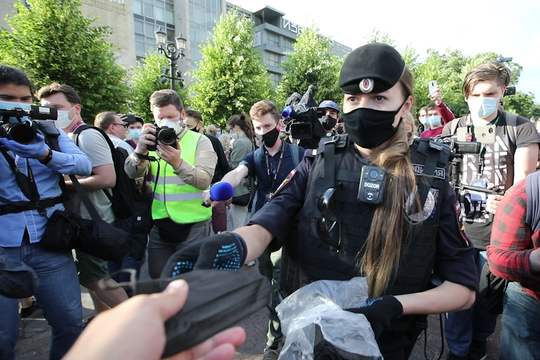 В Москве прошел митинг против изменения Конституции