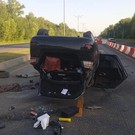 Под Казанью Nissan перевернулся на крышу после ДТП – погибла женщина