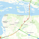 Пробка на мосту через Волгу в сторону Иннополиса растянулась почти на 13 километров