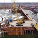 На обходе Нижнекамска и Челнов закончено строительство временного моста – на очереди основная конструкция