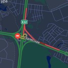 В Залесном из-за ДТП на развязке возле М7 собирается пробка