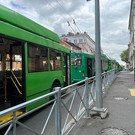 В центре Казани встали троллейбусы 