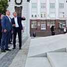 Хуснуллин и Хабиров прогулялись по историческому центру Уфы