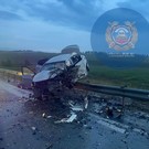 Из-за аварии в Верхнеуслонском районе образовалась крупная пробка – автомобиль забросило на отбойник